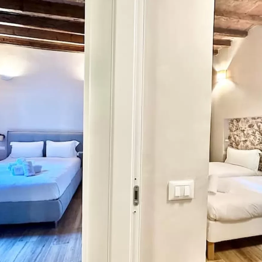 Florentine Haven on Via Guelfa, bedrooms view